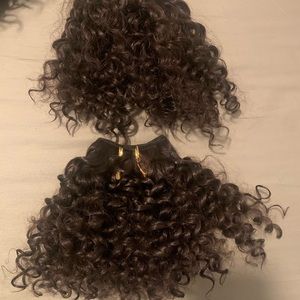 Short curly bundles human hair